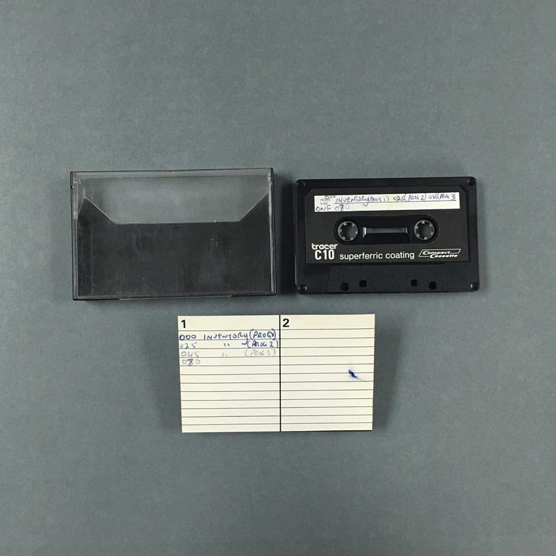 Data Cassette Tape [(1) INVENTORY PROGRAMS] Museum of Transport and
