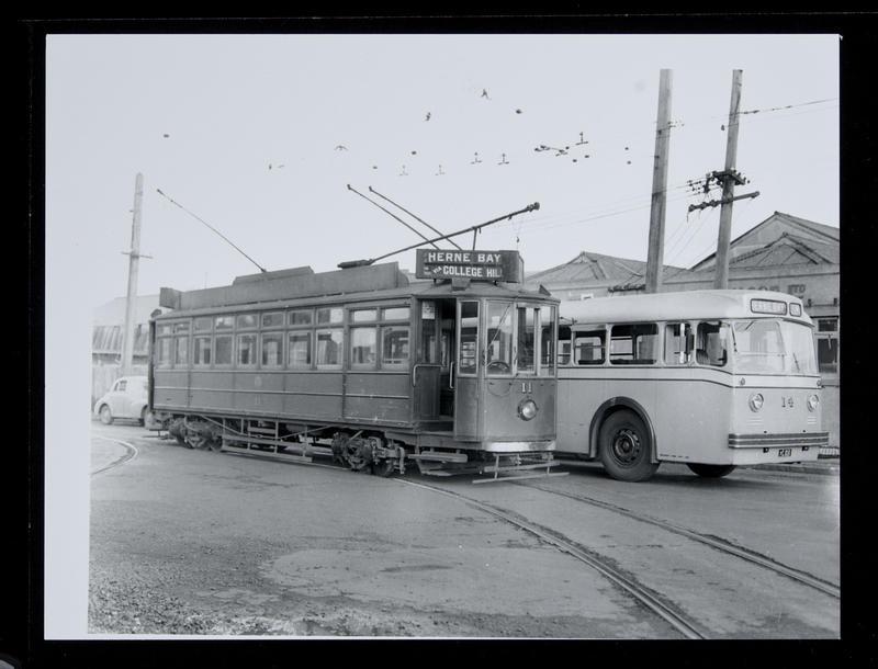 [Tram 11 and trolley bus 14] Museum of Transport and Technology, New
