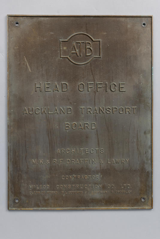 Plaque Auckland Transport Board