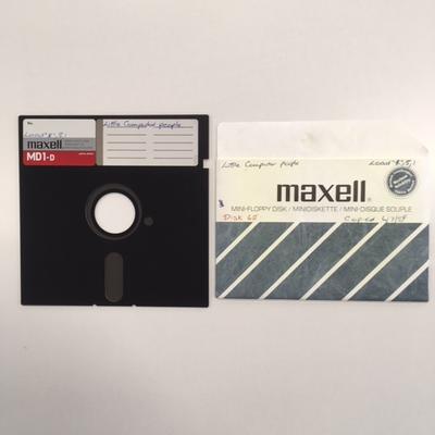 Floppy Disk [Game for Commodore 64: "Little Computor People"]; Hitachi Maxell Limited