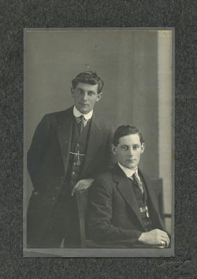Photograph of two young men