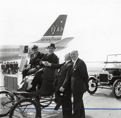 Air New Zealand DC8 at the opening of Mangere