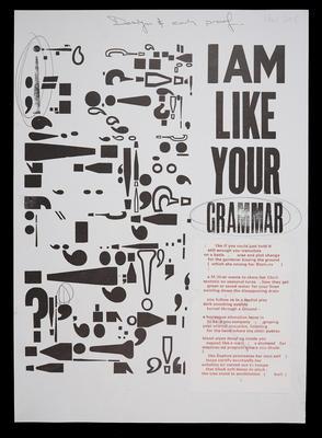 I am like your grammar [Design and early proof]