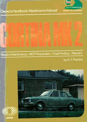 Cortina Mk 2 owners handbook/maintenance manual : covers models 1966 to 1970 (not Lotus)