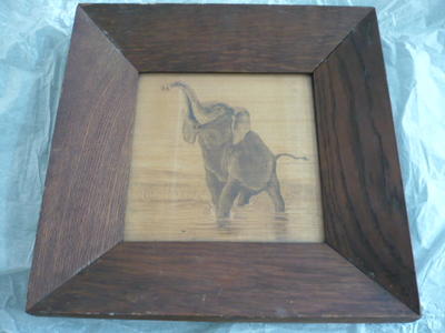 Bark painting [Elephant]