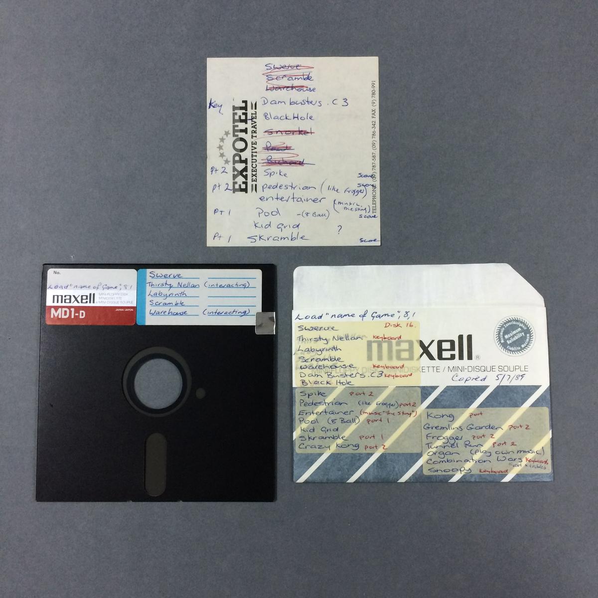 Floppy Disk of Games for Commodore 64] Museum of