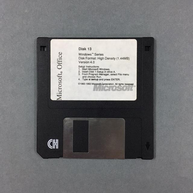 Floppy Disk [Microsoft Office Disk 13] Museum of Transport and