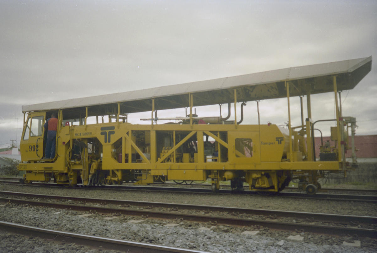 Photograph of track tamping machine Museum of Transport and