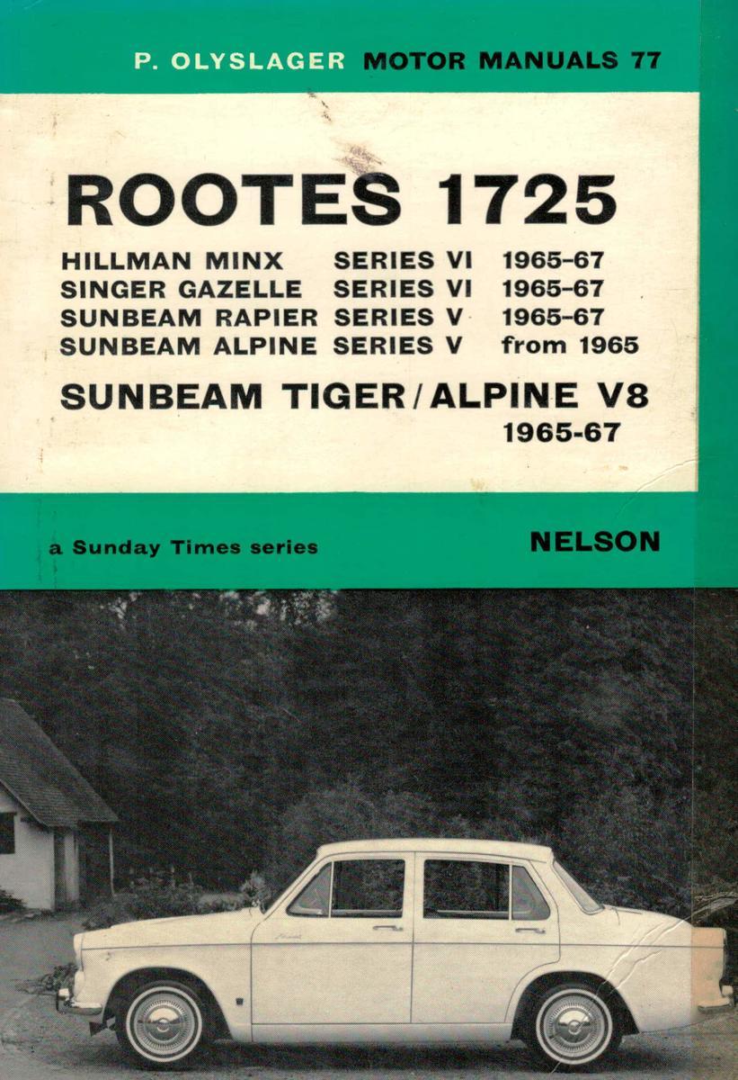Rootes 1725: Hillman Minx Series VI 1965-67, Singer Gazelle Series VI ...